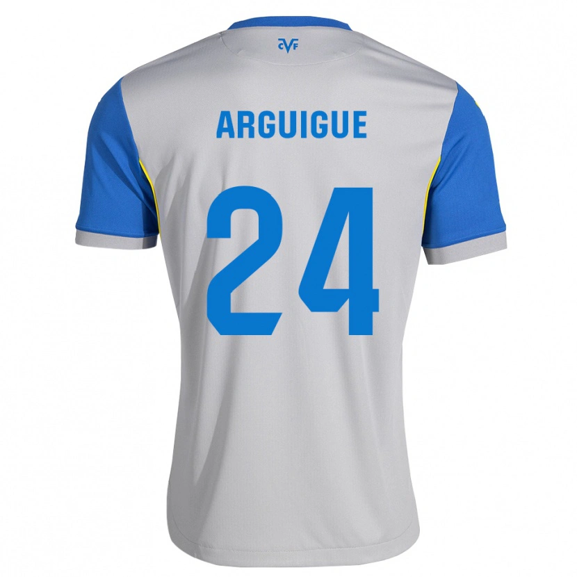 Danxen Criança Camisola Ayman Arguigue #24 Azul Dodger Cinza Alternativa 2026/27 Camisa