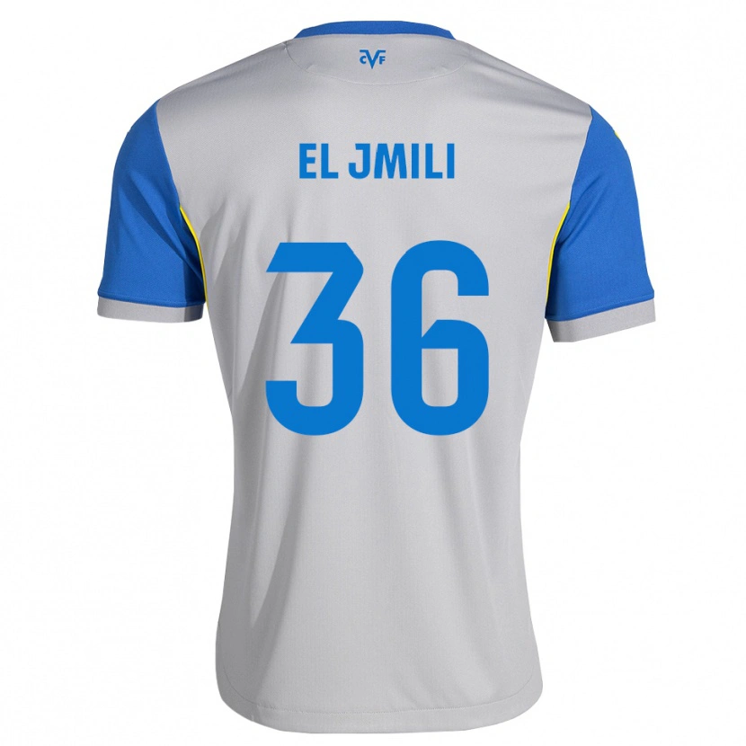 Danxen Criança Camisola Nizar El Jmili #36 Azul Dodger Cinza Alternativa 2026/27 Camisa