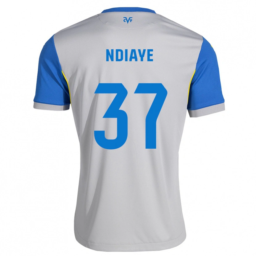 Danxen Criança Camisola Serigne Ndiaye #37 Azul Dodger Cinza Alternativa 2026/27 Camisa