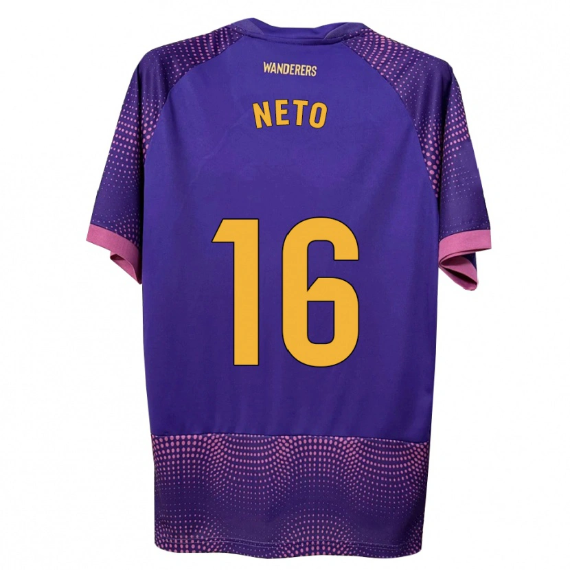 Danxen Criança Camisola Martim Neto #16 Branco Rosa Roxo Alternativa 2026/27 Camisa