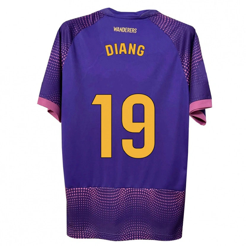 Danxen Criança Camisola Grady Diangana #19 Branco Rosa Roxo Alternativa 2026/27 Camisa