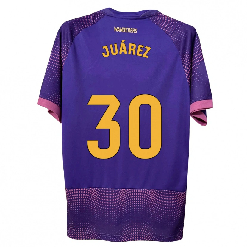 Danxen Criança Camisola Salva Juárez #30 Branco Rosa Roxo Alternativa 2026/27 Camisa