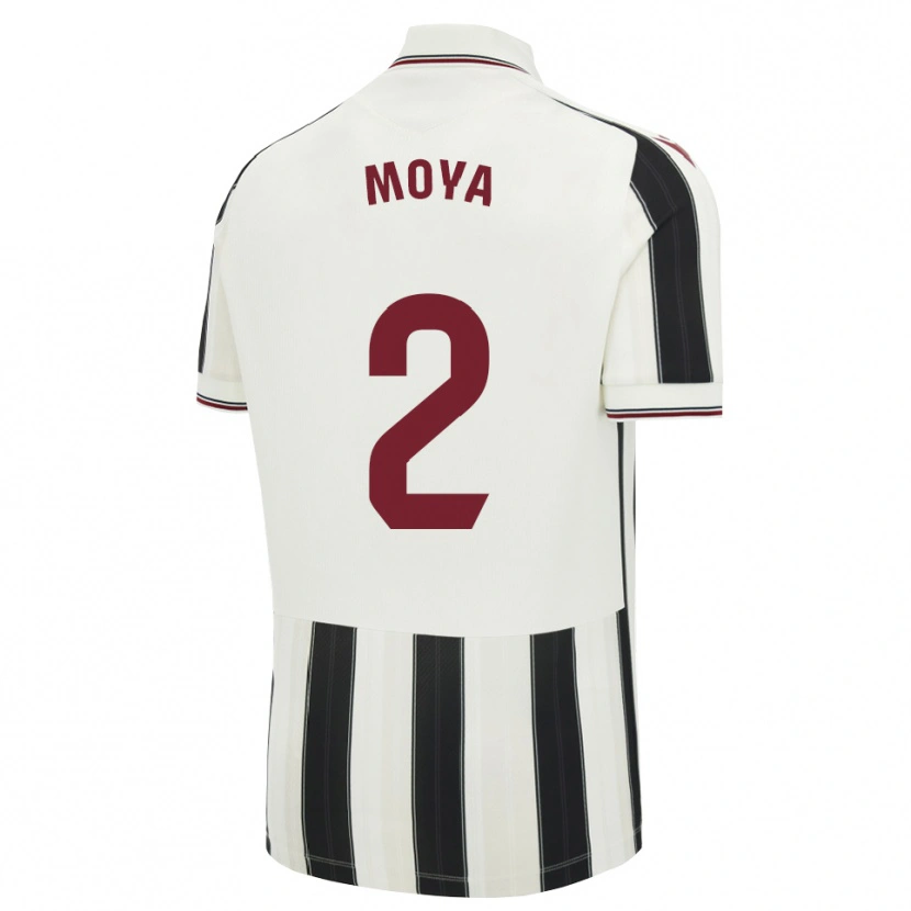 Danxen Criança Camisola Alejandro Moya #2 Preto Branco Vermelho Alternativa 2026/27 Camisa