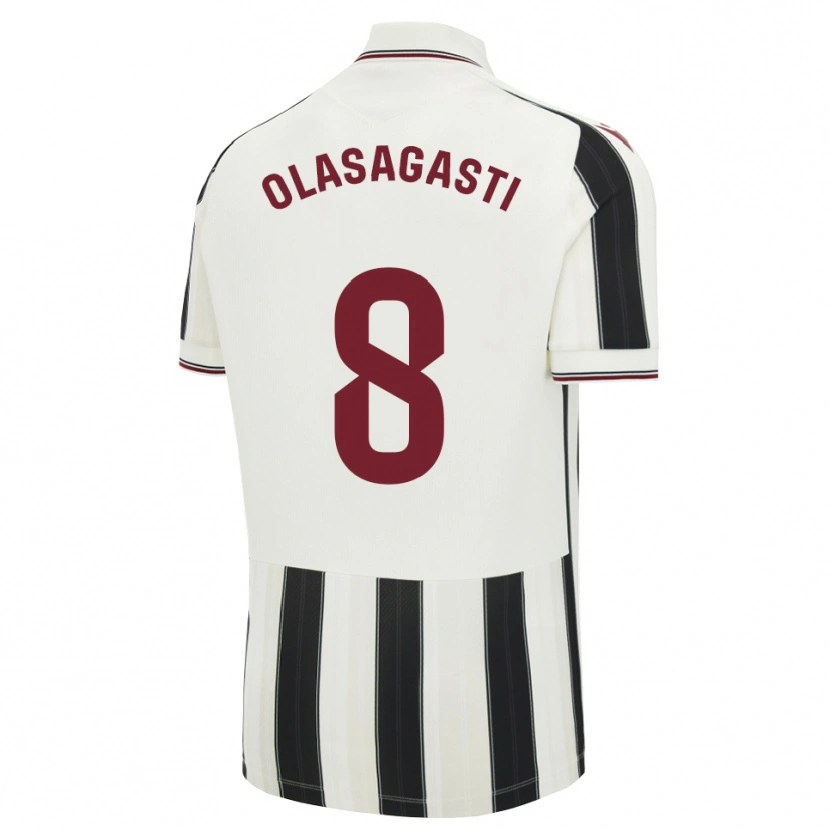 Danxen Criança Camisola Jon Ander Olasagasti #8 Preto Branco Vermelho Alternativa 2026/27 Camisa
