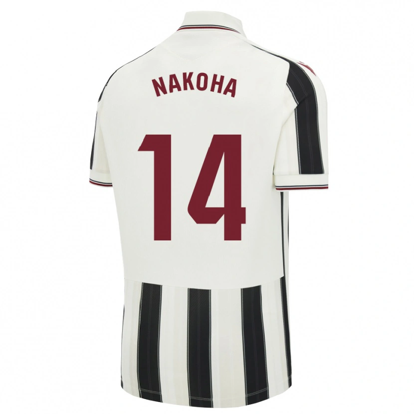 Danxen Criança Camisola Huseini Nakoha #14 Preto Branco Vermelho Alternativa 2026/27 Camisa