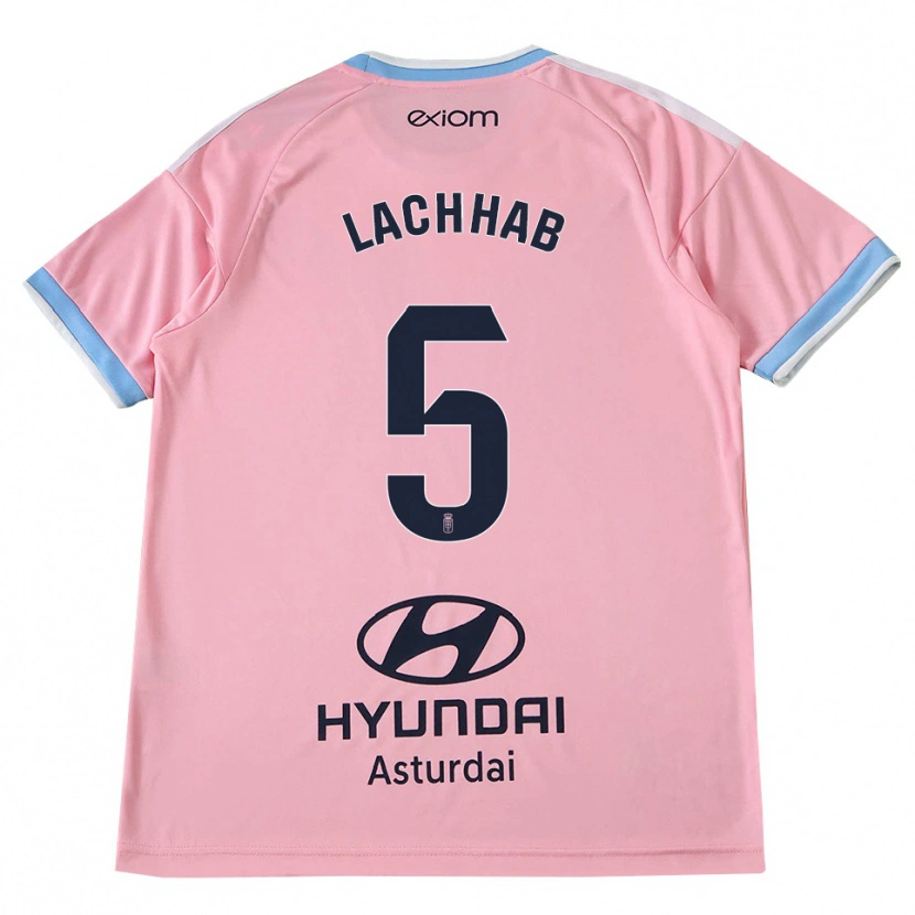 Danxen Criança Camisola Youness Lachhab #5 Azul Centáurea Rosa Alternativa 2026/27 Camisa