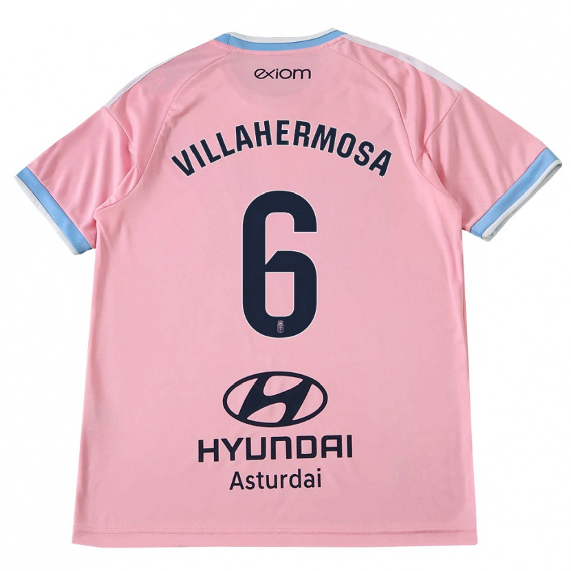 Danxen Criança Camisola Dani Villahermosa #6 Azul Centáurea Rosa Alternativa 2026/27 Camisa