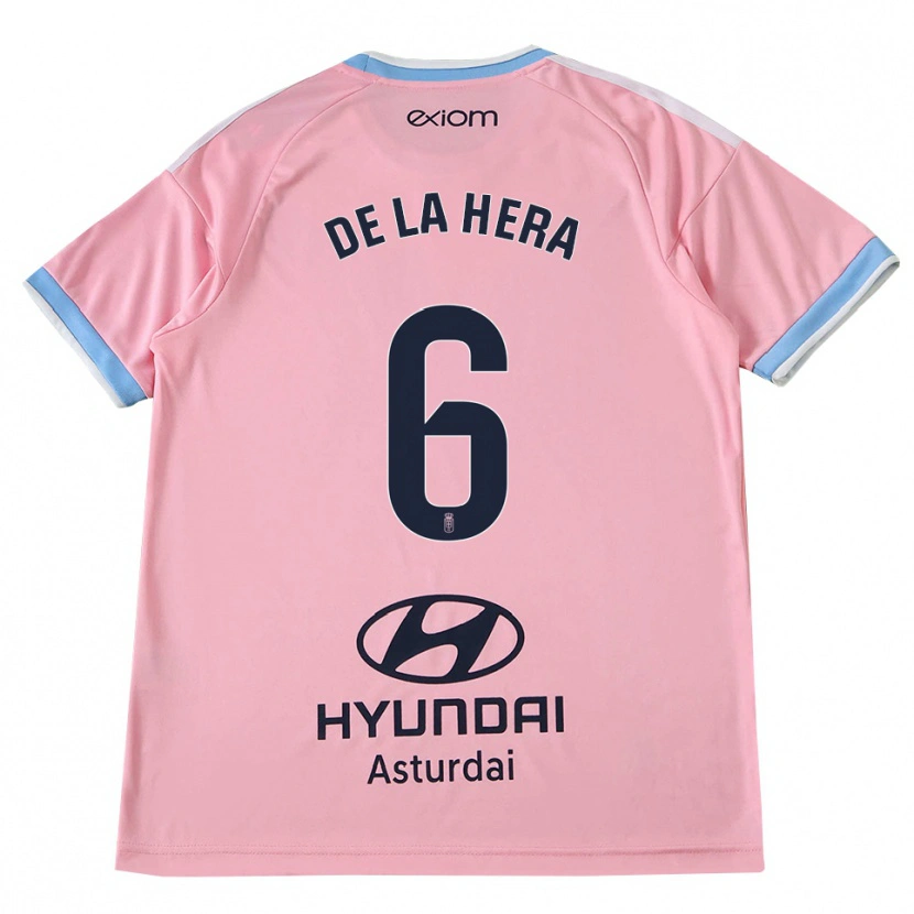 Danxen Criança Camisola Óscar De La Hera #6 Azul Centáurea Rosa Alternativa 2026/27 Camisa