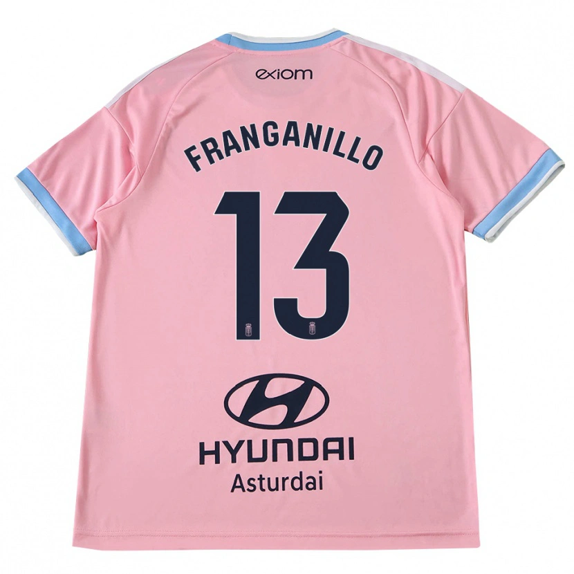 Danxen Criança Camisola Samu Franganillo #13 Azul Centáurea Rosa Alternativa 2026/27 Camisa