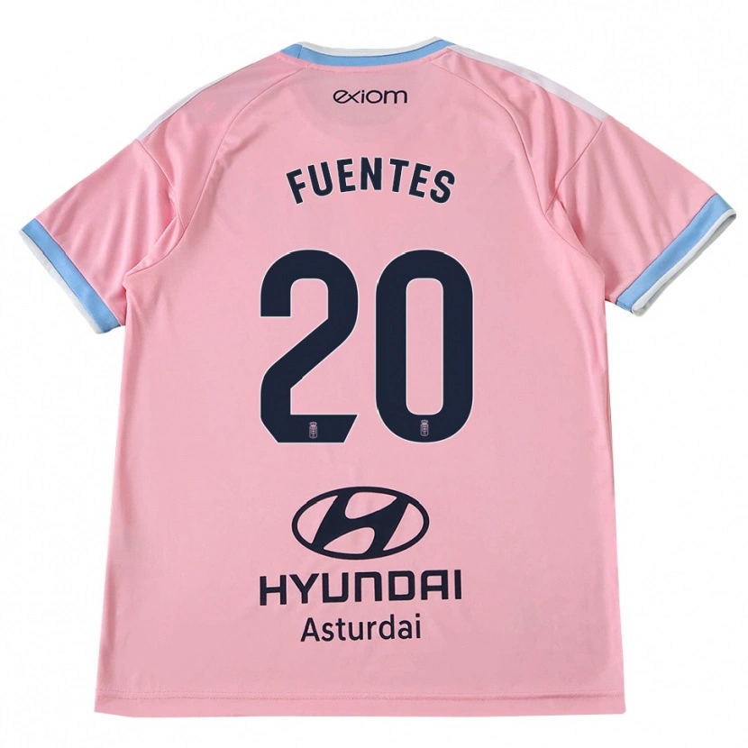 Danxen Criança Camisola Jaime Fuentes #20 Azul Centáurea Rosa Alternativa 2026/27 Camisa