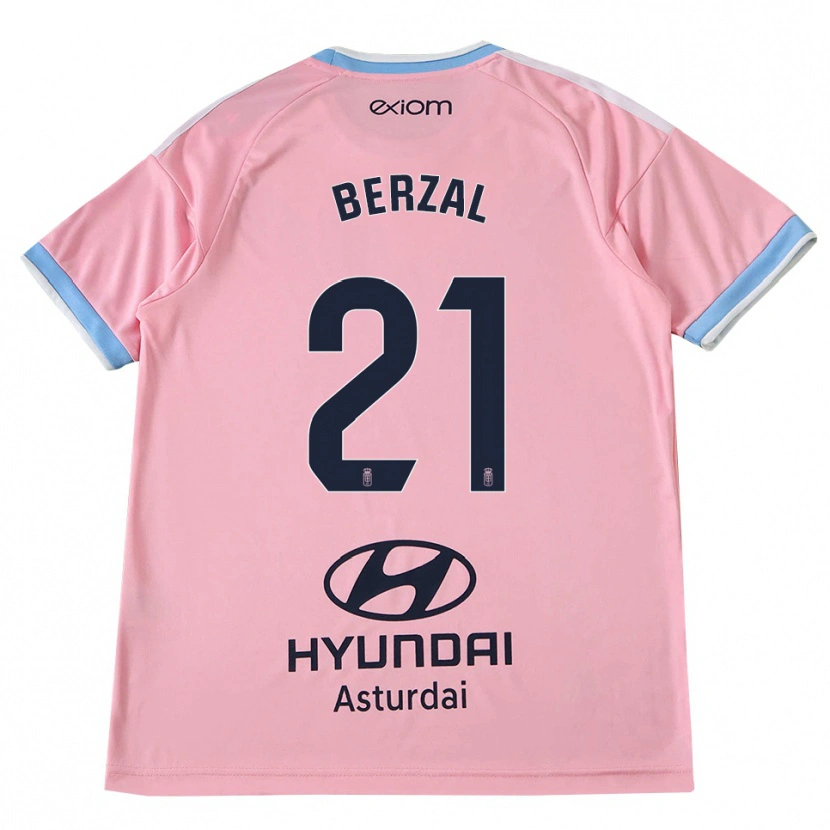 Danxen Criança Camisola Guille Berzal #21 Azul Centáurea Rosa Alternativa 2026/27 Camisa