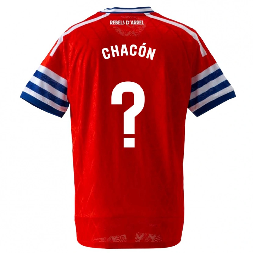 Danxen Criança Camisola Hugo Chacón #0 Azul Real Vermelho Alternativa 2026/27 Camisa