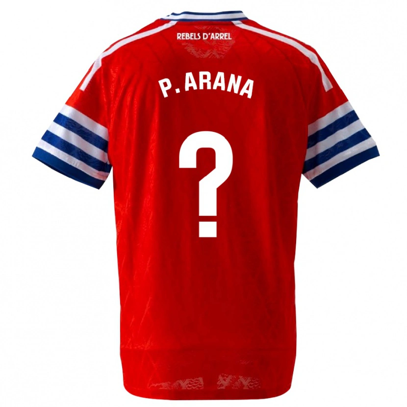 Danxen Criança Camisola Paula Arana Montes #0 Azul Real Vermelho Alternativa 2026/27 Camisa