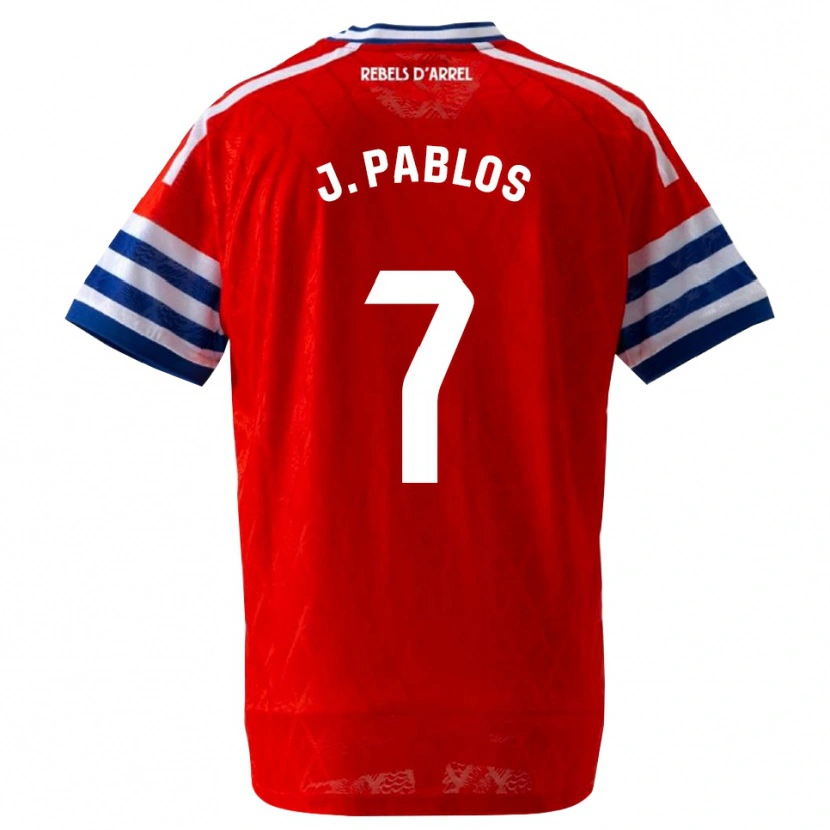 Danxen Criança Camisola Judith Pablos Garrido #7 Azul Real Vermelho Alternativa 2026/27 Camisa