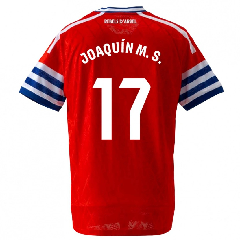 Danxen Criança Camisola Joaquín Sánchez #17 Azul Real Vermelho Alternativa 2026/27 Camisa