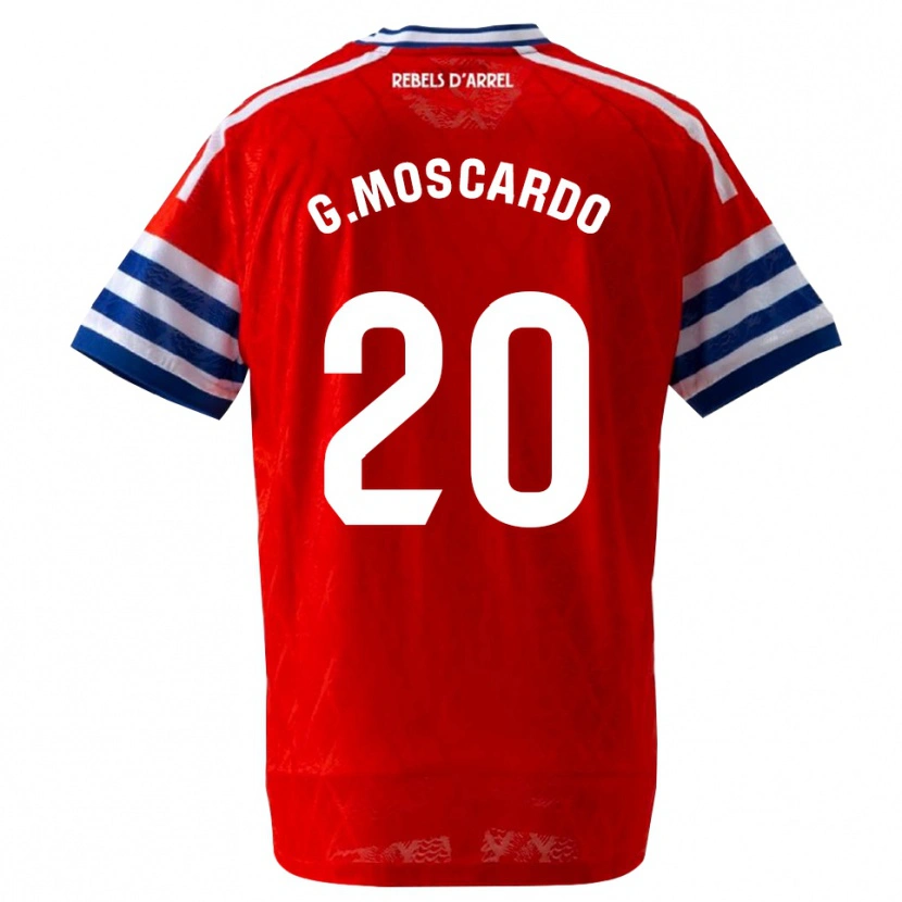 Danxen Criança Camisola Gabriel Moscardo #20 Azul Real Vermelho Alternativa 2026/27 Camisa