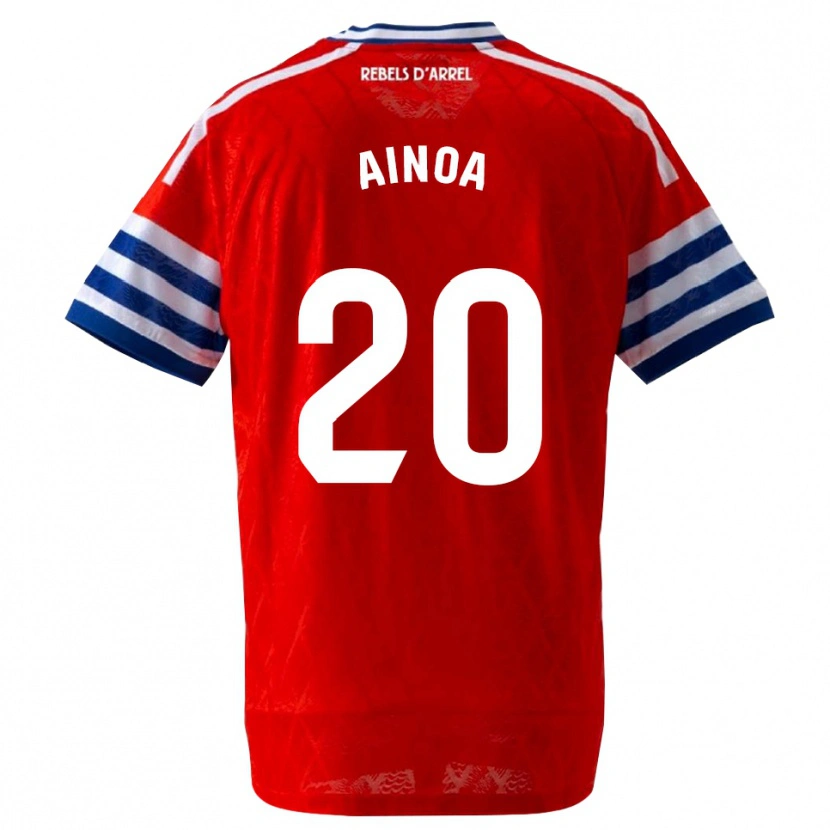 Danxen Criança Camisola Ainoa Campo #20 Azul Real Vermelho Alternativa 2026/27 Camisa