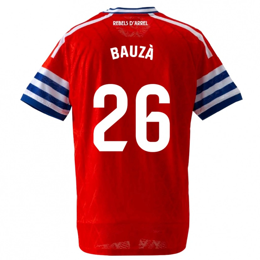 Danxen Criança Camisola Rafel Bauzà #26 Azul Real Vermelho Alternativa 2026/27 Camisa