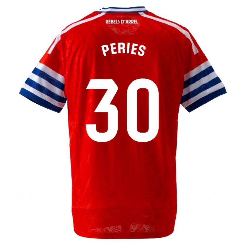 Danxen Criança Camisola Jan Peries #30 Azul Real Vermelho Alternativa 2026/27 Camisa