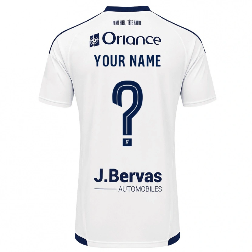 Danxen Criança Camisola Seu Nome #0 Azul Marinho Branco Alternativa 2026/27 Camisa