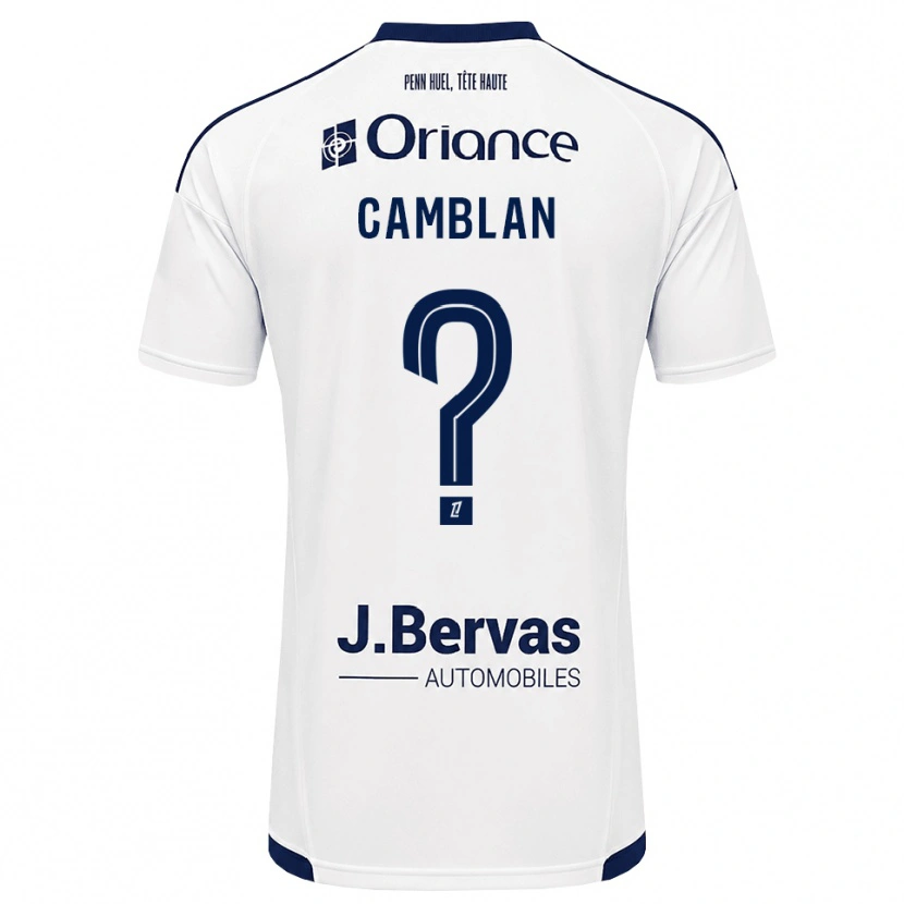 Danxen Criança Camisola Axel Camblan #0 Azul Marinho Branco Alternativa 2026/27 Camisa