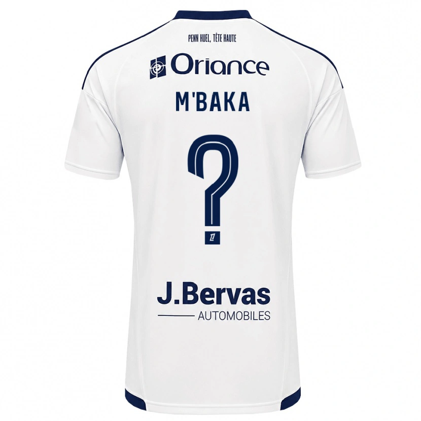 Danxen Criança Camisola Sacha M'baka #0 Azul Marinho Branco Alternativa 2026/27 Camisa