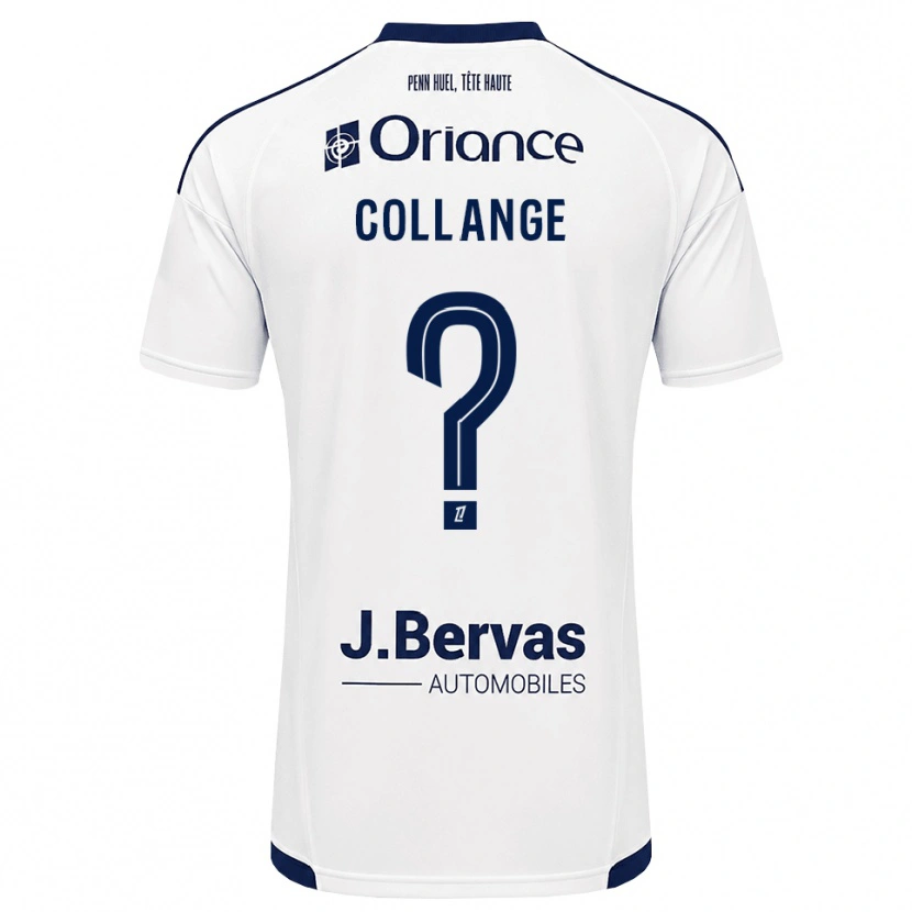 Danxen Criança Camisola Malorie Collange #0 Azul Marinho Branco Alternativa 2026/27 Camisa