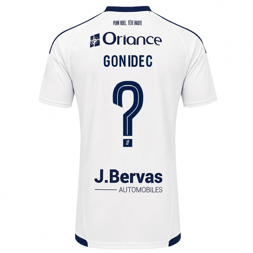 Danxen Criança Camisola Sandy Gonidec #0 Azul Marinho Branco Alternativa 2026/27 Camisa