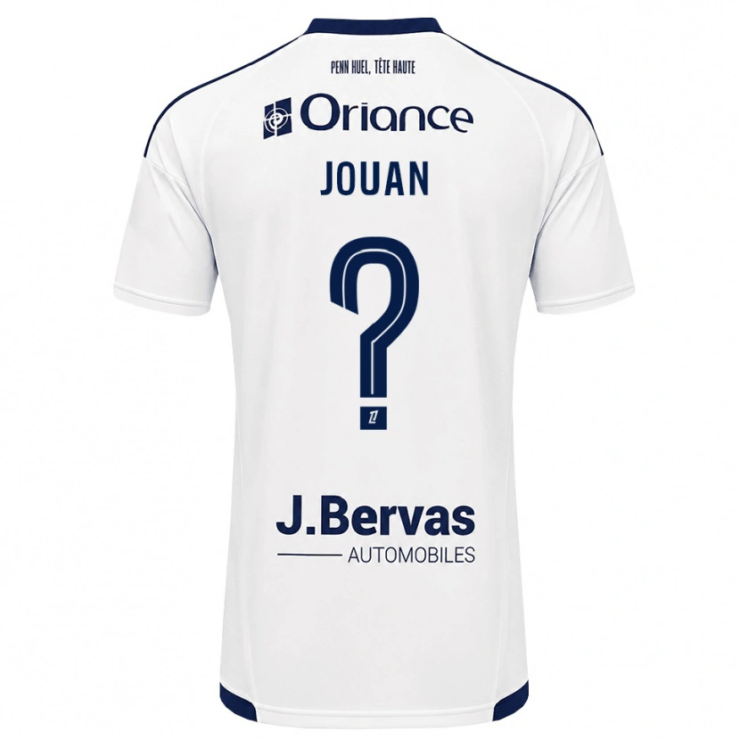 Danxen Criança Camisola Léonie Jouan #0 Azul Marinho Branco Alternativa 2026/27 Camisa