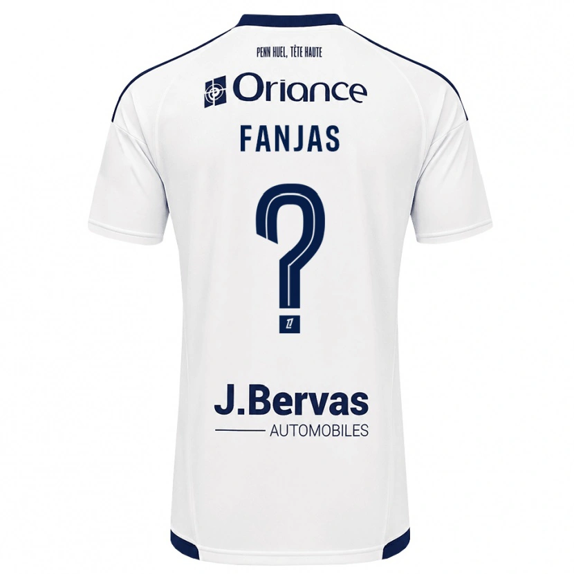 Danxen Criança Camisola Emilie Fanjas #0 Azul Marinho Branco Alternativa 2026/27 Camisa