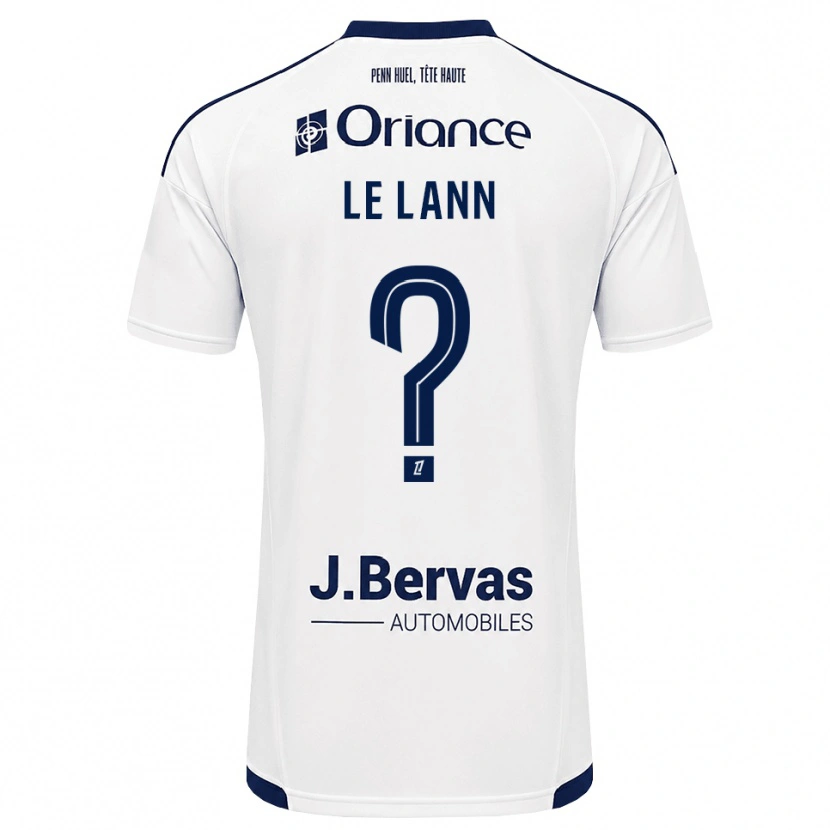 Danxen Criança Camisola Lauraleen Le Lann #0 Azul Marinho Branco Alternativa 2026/27 Camisa