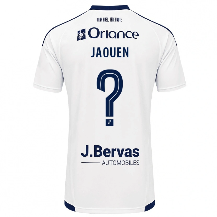 Danxen Criança Camisola Léane Jaouen #0 Azul Marinho Branco Alternativa 2026/27 Camisa