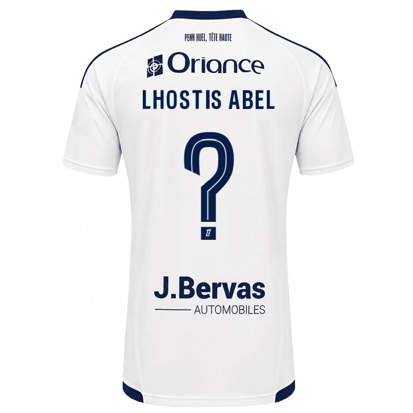 Danxen Criança Camisola Melyne Lhostis Abel #0 Azul Marinho Branco Alternativa 2026/27 Camisa