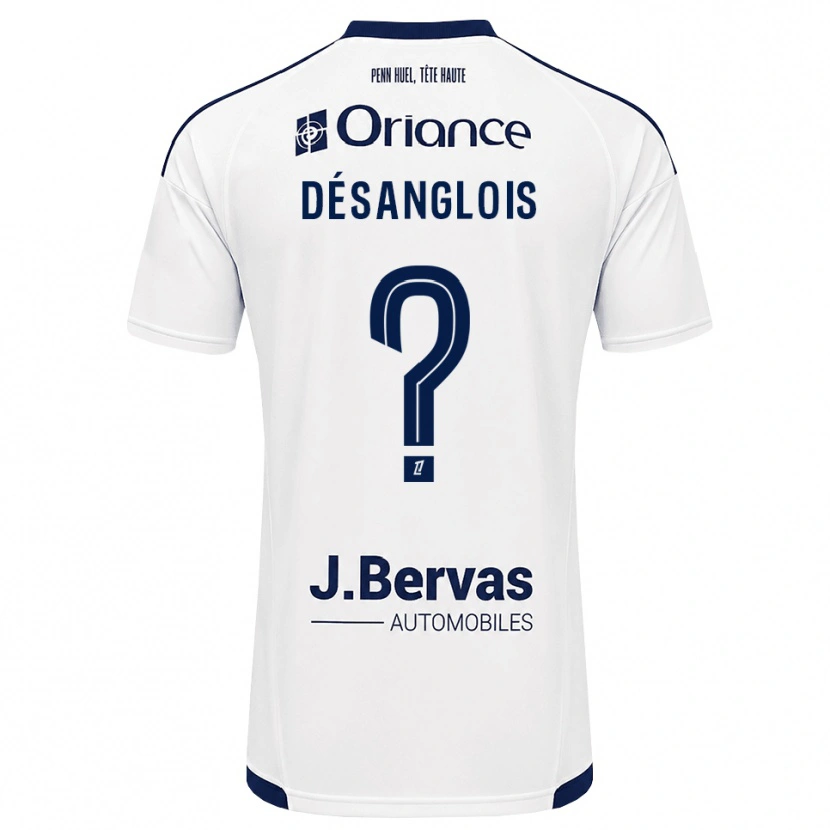 Danxen Criança Camisola Alice Désanglois #0 Azul Marinho Branco Alternativa 2026/27 Camisa