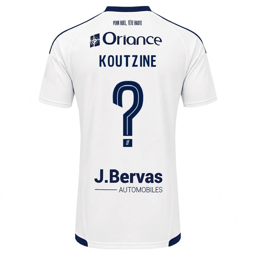 Danxen Criança Camisola Camille Koutzine #0 Azul Marinho Branco Alternativa 2026/27 Camisa