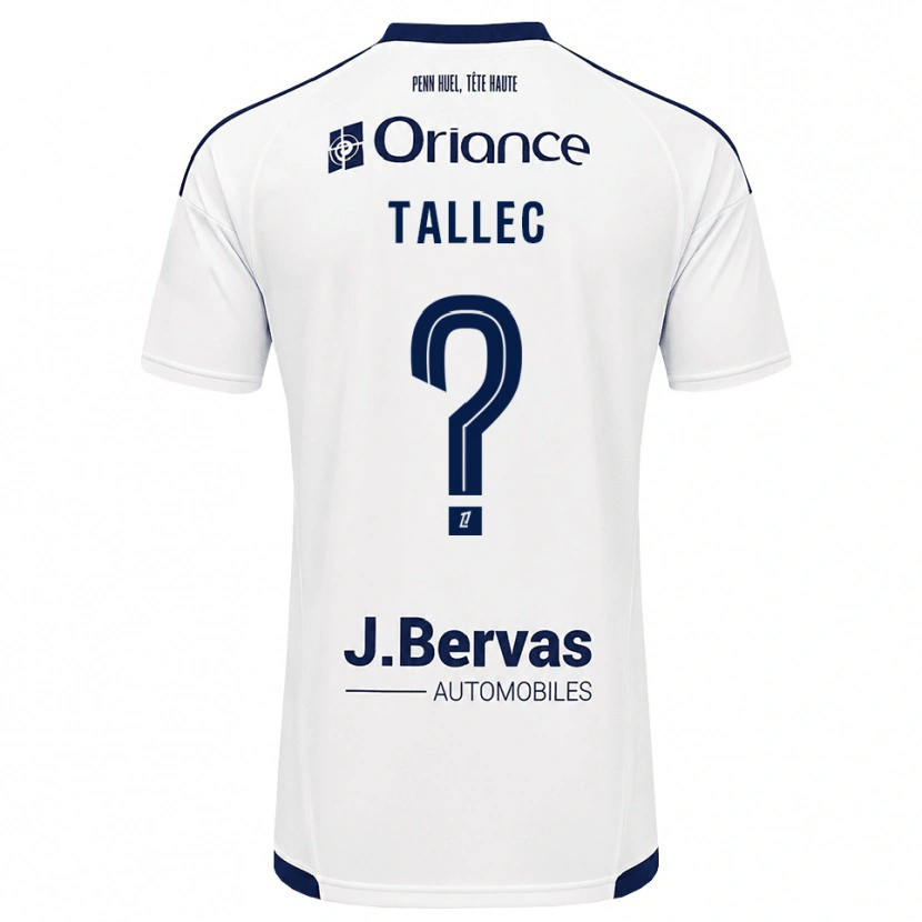 Danxen Criança Camisola Ylionna Tallec #0 Azul Marinho Branco Alternativa 2026/27 Camisa