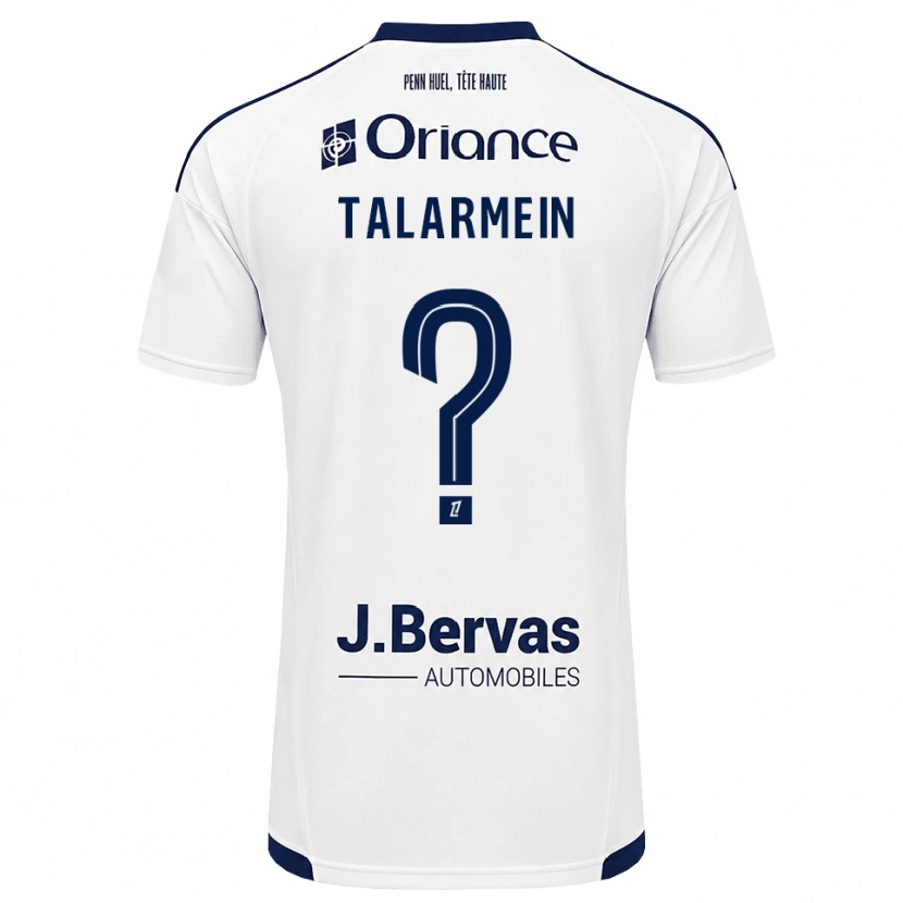 Danxen Criança Camisola Manon Talarmein #0 Azul Marinho Branco Alternativa 2026/27 Camisa
