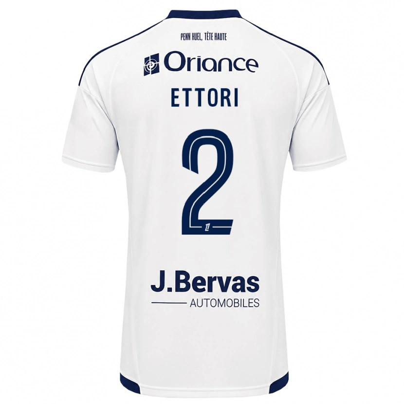 Danxen Criança Camisola Ilan Ettori #2 Azul Marinho Branco Alternativa 2026/27 Camisa
