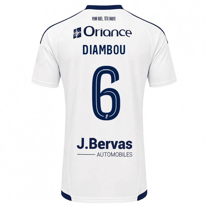 Danxen Criança Camisola Mamady Diambou #6 Azul Marinho Branco Alternativa 2026/27 Camisa