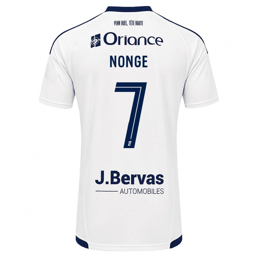 Danxen Criança Camisola Joseph Nonge #7 Azul Marinho Branco Alternativa 2026/27 Camisa