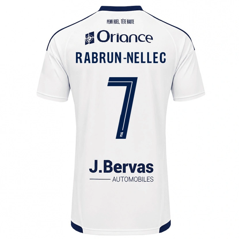 Danxen Criança Camisola Yannis Rabrun-Nellec #7 Azul Marinho Branco Alternativa 2026/27 Camisa
