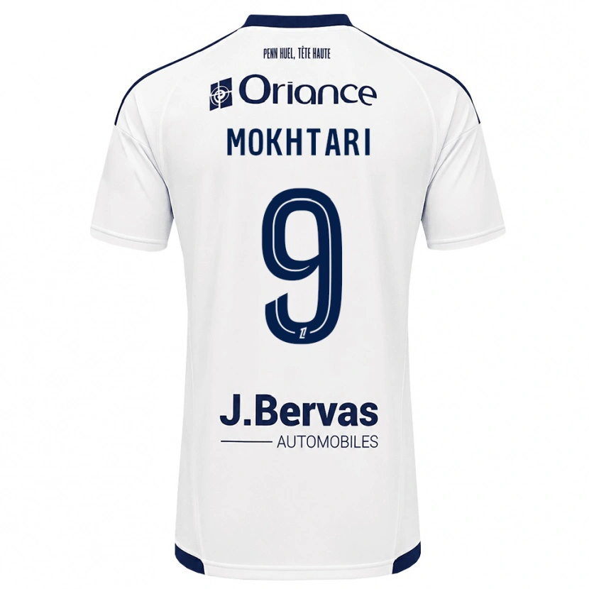 Danxen Criança Camisola Noa Mokhtari #9 Azul Marinho Branco Alternativa 2026/27 Camisa