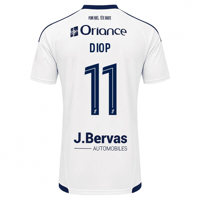 Danxen Criança Camisola Samba Diop #11 Azul Marinho Branco Alternativa 2026/27 Camisa