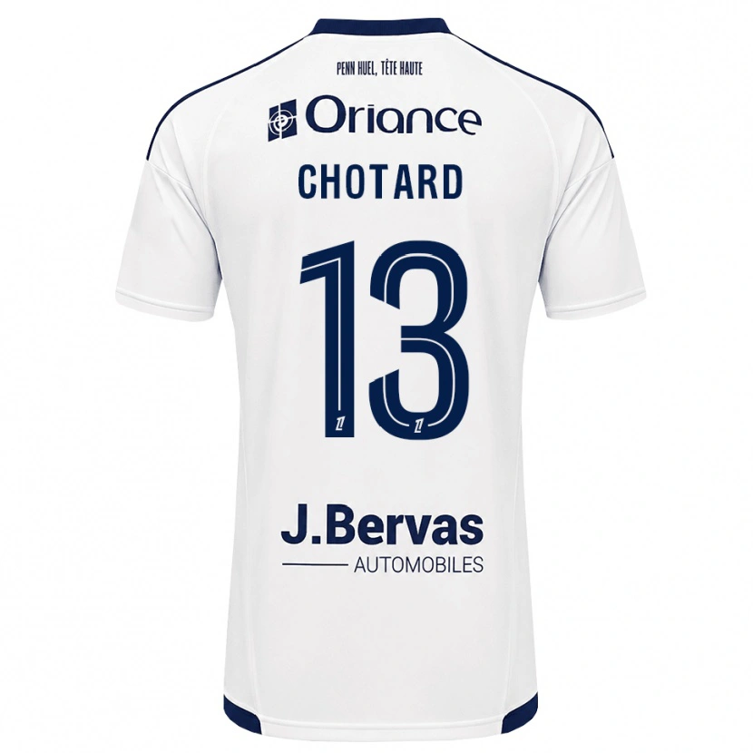 Danxen Criança Camisola Joris Chotard #13 Azul Marinho Branco Alternativa 2026/27 Camisa