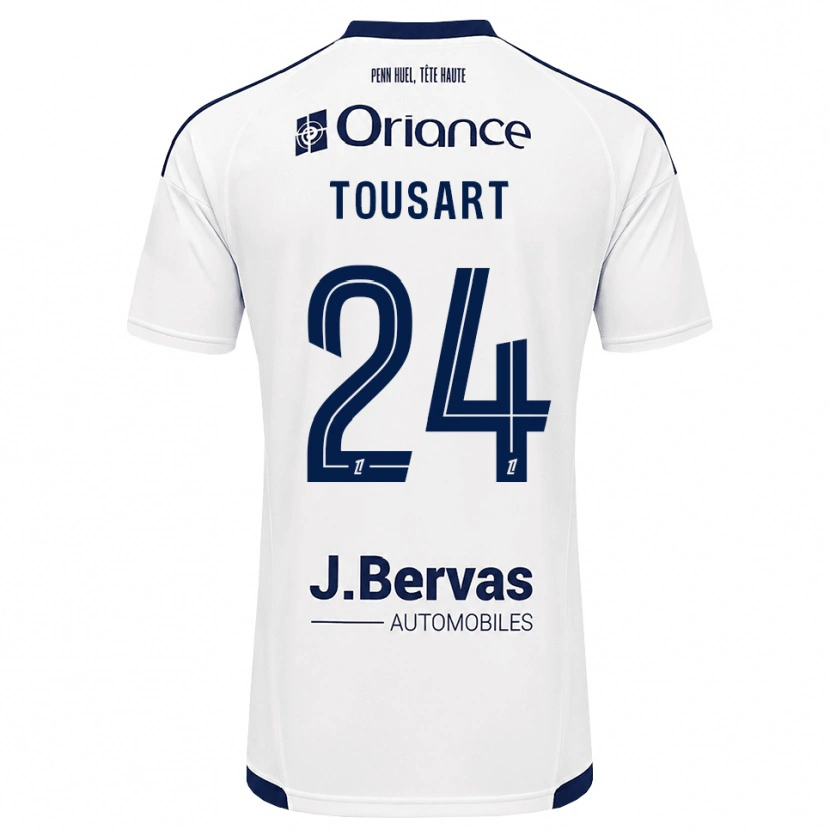 Danxen Criança Camisola Lucas Tousart #24 Azul Marinho Branco Alternativa 2026/27 Camisa
