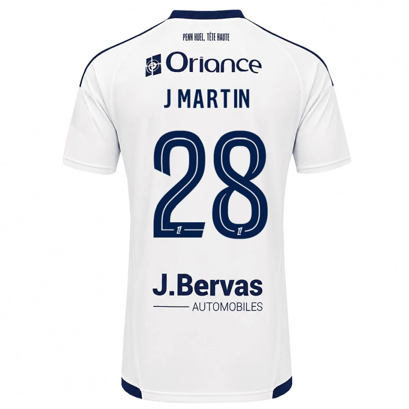 Danxen Criança Camisola Jonas Martin #28 Azul Marinho Branco Alternativa 2026/27 Camisa