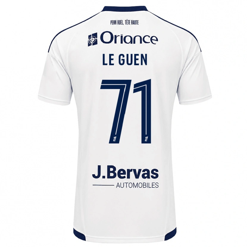 Danxen Criança Camisola Raphaël Le Guen #71 Azul Marinho Branco Alternativa 2026/27 Camisa