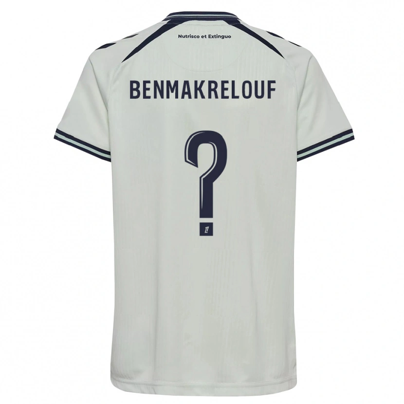 Danxen Criança Camisola Kwider Benmakrelouf #0 Azul Meia-Noite Branco Alternativa 2026/27 Camisa