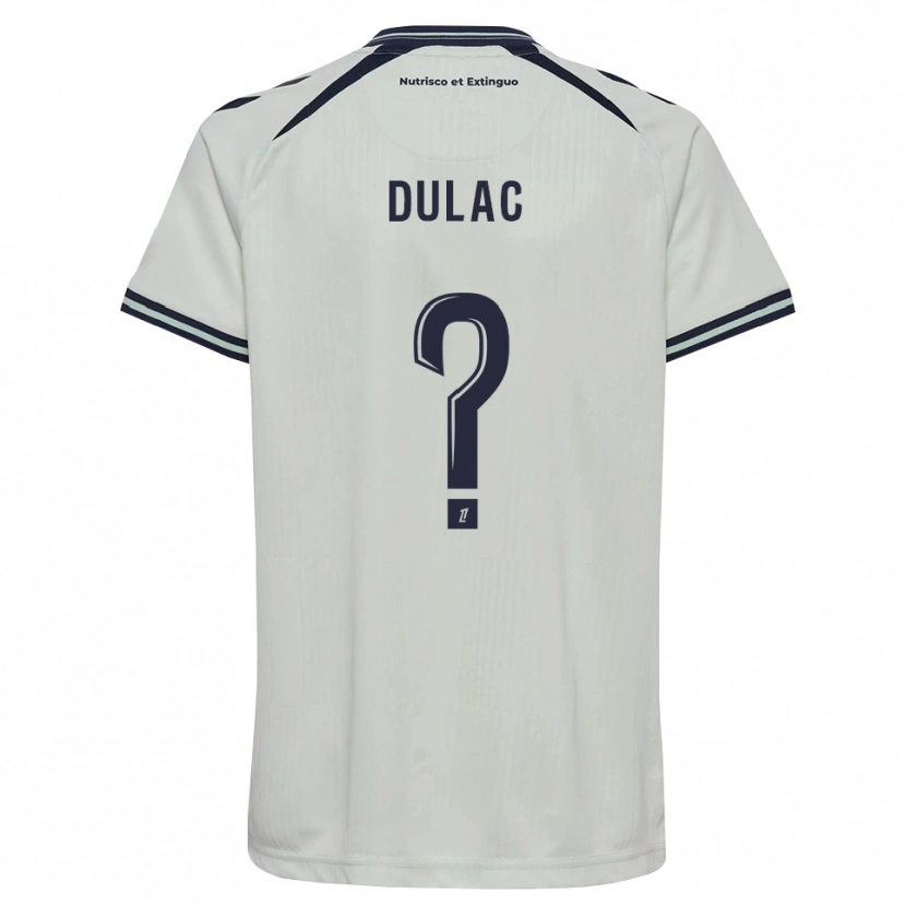Danxen Criança Camisola Bilal Dulac #0 Azul Meia-Noite Branco Alternativa 2026/27 Camisa