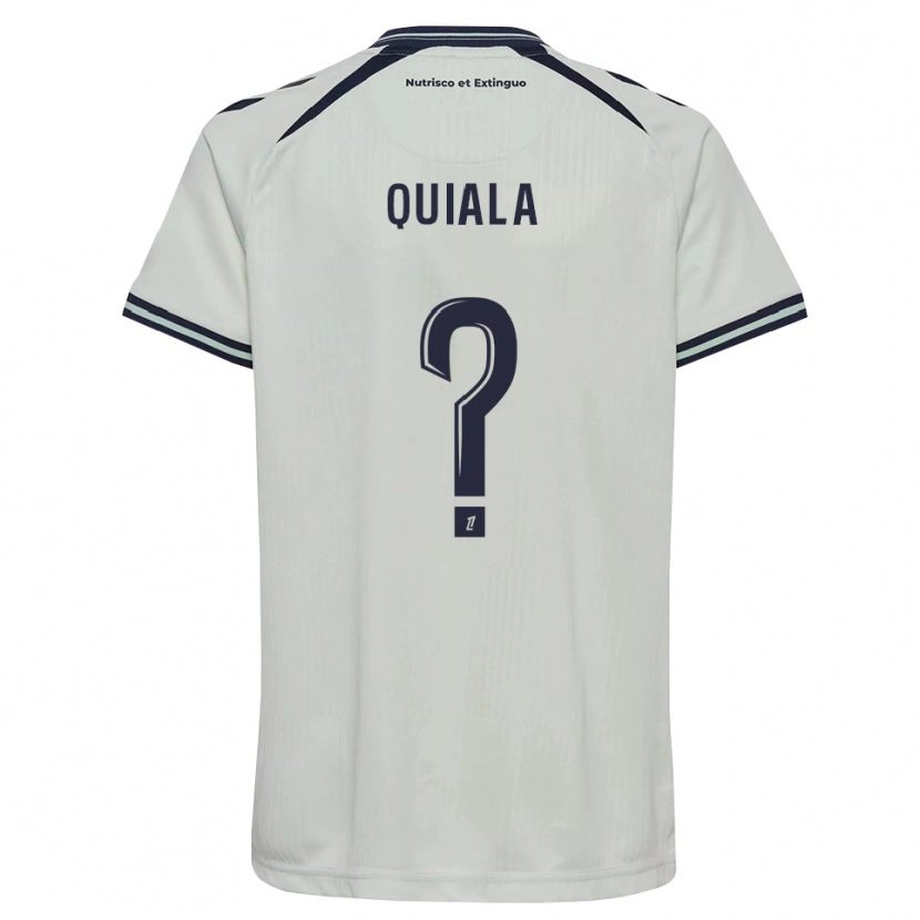 Danxen Criança Camisola Dinode Quiala #0 Azul Meia-Noite Branco Alternativa 2026/27 Camisa